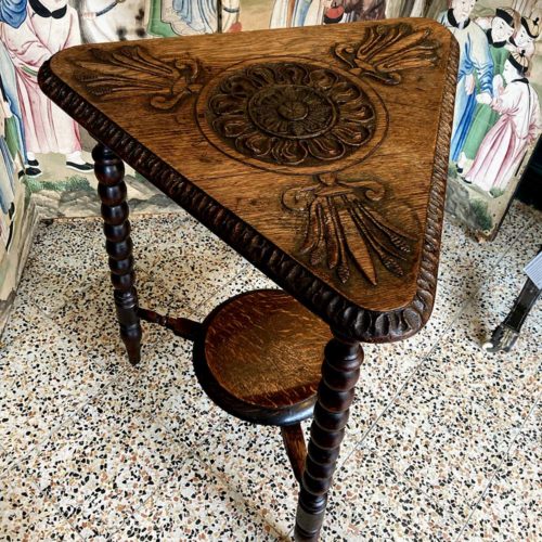 antique carved side table