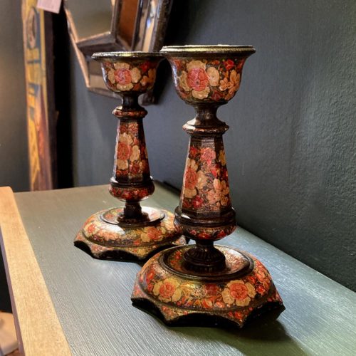 antique candle holders