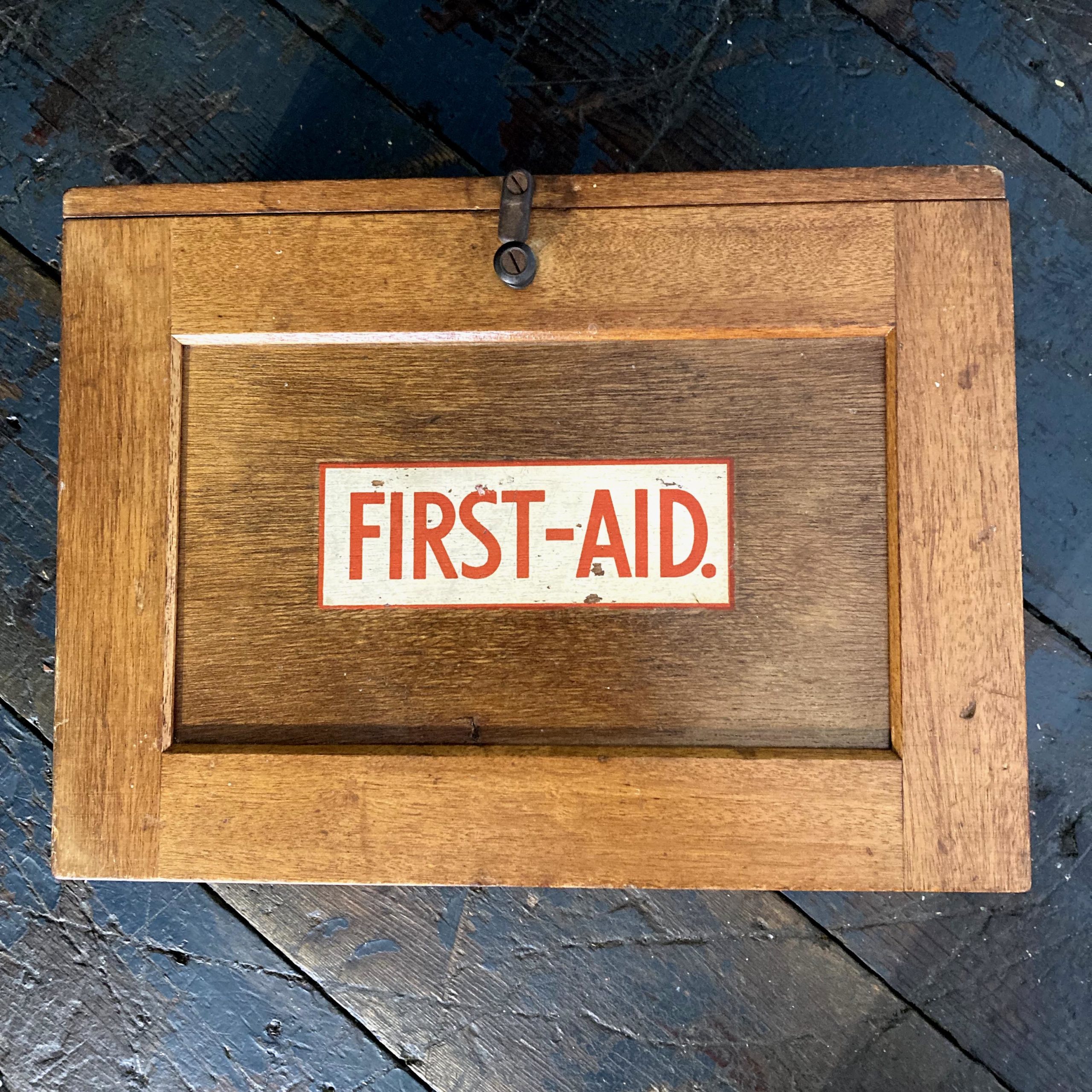 vintage first aid cabinet