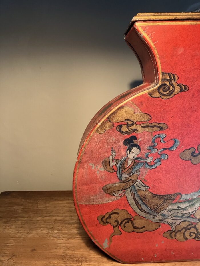 Chinese chinoiserie dried flower vase - Image 2