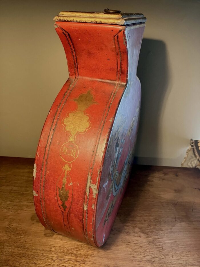 Chinese chinoiserie dried flower vase - Image 6