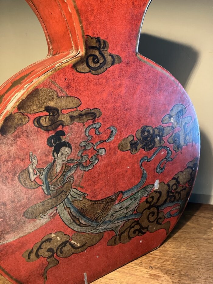 Chinese chinoiserie dried flower vase - Image 8