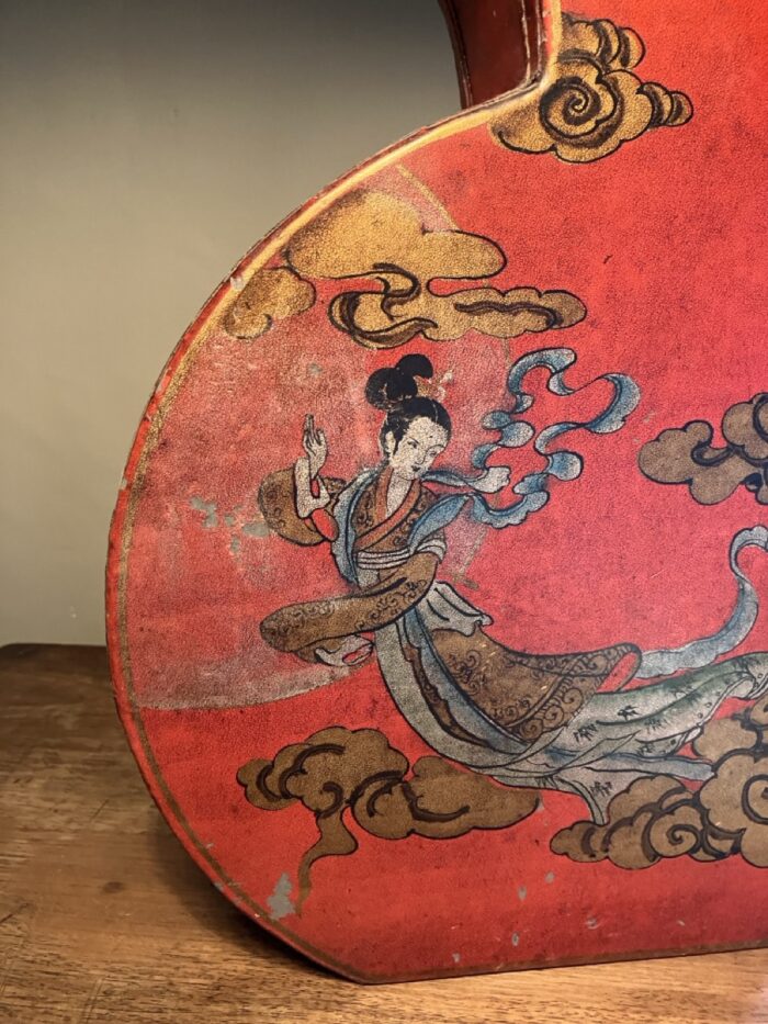 Chinese chinoiserie dried flower vase - Image 9