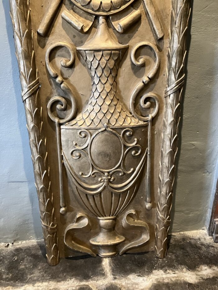 Vintage gold painted decorative wall panel - Image 3