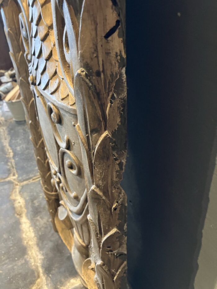 Vintage gold painted decorative wall panel - Image 6