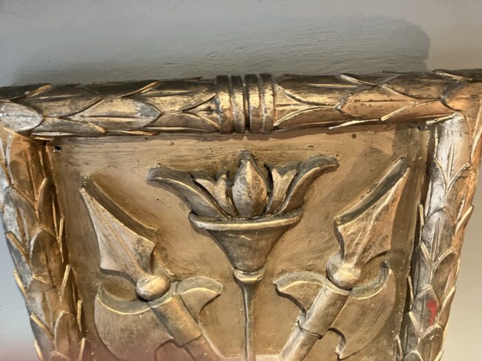Vintage gold painted decorative wall panel - Image 8