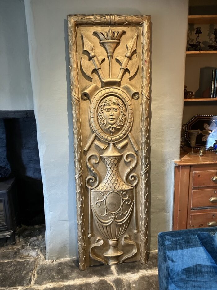Vintage gold painted decorative wall panel - Image 10